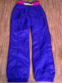 Vintage 90s Obermeyer Bright On Purple‎ Snowboard Ski Snow Pants Size 10