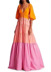 STAUD Meadow Maxi Tiered Dress, Size M New w/Tag Retail $375 SOLD OUT!