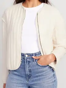 Old Navy quilted women’s bomber jacket 