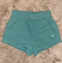 NWOT  Green Reverse Weave Stretchy Shorts