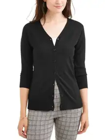 ✨Divided by H&M Womens Button Down V-Neck Cardigan Black✨