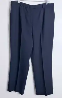 Pendleton Women’s Virgin Wool Navy Pants 18 Petite Lined Pockets Workwear Casual
