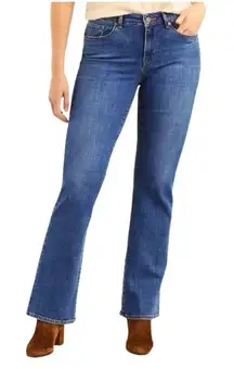 Levi’s Curvy Bootcut Blue Denim Jeans Medium Wash Women’s W33 L32 Mid Rise Flare