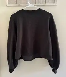 Universal Thread Black Oversized Puff Sleeve Hoodie