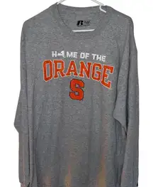 Syracuse University - light Gray long sleeve graphic top