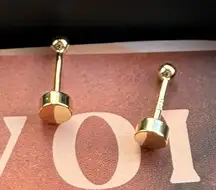 Pavoi 24K Gold Plated Barbell Earrings