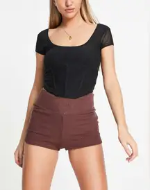 Abercrombie & Fitch Knit Short - Dark Brown - S