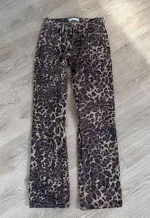 Abercrombie & Fitch Cheetah / Leopard Low Rise Baggy Jean