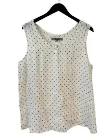FLAX‎ Linen NWT Women’s Medium Simple Cami Sleeveless Top Polka Dot Loungewear