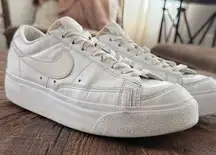 Nike Blazer Low Top Platform Sneaker DJ0292 Triple White
