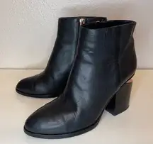 Alexander Wang Women’s Black Leather Gabi‎ Ankle Length Boots Size 8