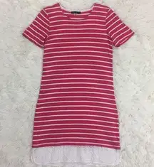 Tommy Hilfiger pink striped T-Shirt dress size XS