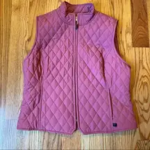 Tyler Boe quilted zip up vest size large
