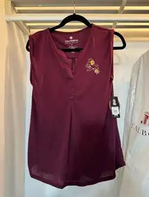 NWT Colosseum maroon ASU blouse M