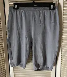 Large Simplee grey cotton bicycle shorts