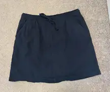 Gloria Vanderbilt Navy Drawstring Skort