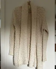 Long Knit Cream Cardigan