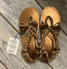 Vines Originals Gold Sandals