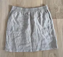 Garnet Hill Beige Stretchy Skirts With Pockets Size 08