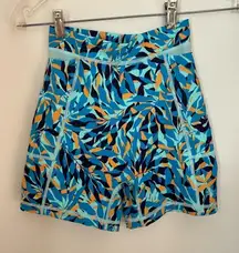 Offline by Aerie blue printed bike shorts size S