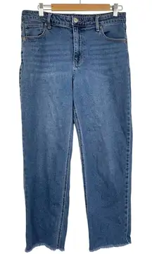 Wild Fable Medium Wash Straight Leg Womens Jeans 12 Cropped Ankle Length