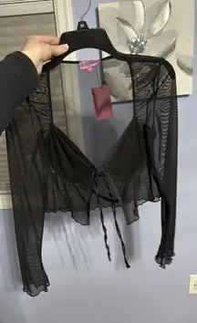 Mesh Edikted Black Top