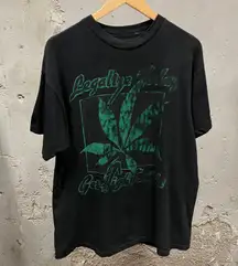 Vintage 90s Legalize Today Get High Tonight Marijuana Single Stitch T-Shirt XL