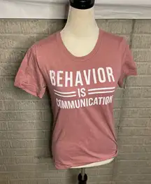 Bella+Canvas Teacher Behavior is Communication‎ Short Sleeve Tee XS