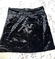 American Threads Black Velvet Skirt