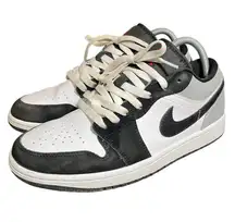 Nike Air Jordan 1 SE Low Retro White Black Matte Silver HF3148-106 Womens 9
