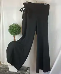 Cache Black Wide Palazzo Leg Trouser Pants 6