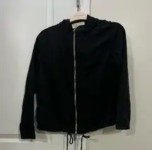 Michael Michael Kors Black Drawstring Windbreaker Jacket Size XS