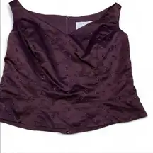 Alfred Angelo Purple Embroidered Sleeveless V Neck‎ Top & Skirt Set