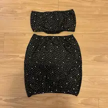 Leg Avenue Rhinestone 2 Piece Set