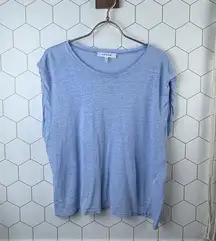 Frame Denim Light Blue Short Sleeve T-Shirt - Size - Large