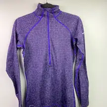 Nike Women's Medium  Dri-Fit Purple Zip Up