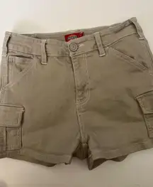 Dickies Women’s Cargo Shorts Khaki Beige Size 1/25 Utility Workwear