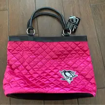 Pittsburgh Penguins NHL Pink Quilted Bag by Pro-Fan-Ity by Little Earth