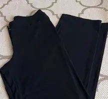 high waisted wide leg wrinkle free black pants, Chico’s size: 2.5