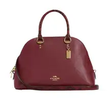 Coach NWT  Katy Satchel  Cherry