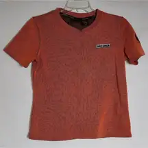 Vintage Harley-Davidson Top T-Shirt Women Medium Ribbed  Orange  Crew Neck