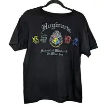 Harry Potter Hogwarts School Tee - M - GUC