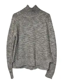Madewell‎ Women Sweater Mock Turtleneck Knit Long Sleeve Pullover Beige Tan XS