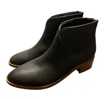 Soludos Venetian Women's Bootie Black Leather‎ Size 6