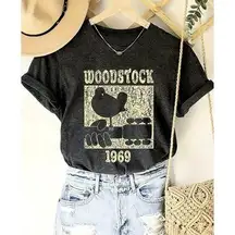 Retro Boho Concert Tee 1969 100% Cotton  M (6)