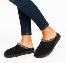 UGG Black Suede Tasman Slip-On Slippers Size 7