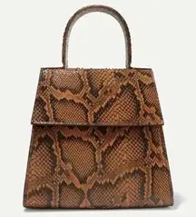 BY FAR Monet Snake Effect Leather Tote Bag