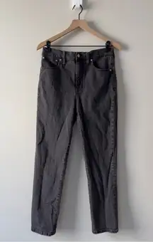 Madewell The Perfect Vintage Jean Gray Denim Zip Button Casual Pockets Belt loop