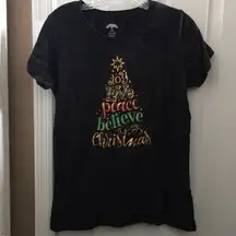 Ladies holiday time tee large