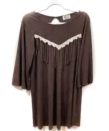 Vintage Fringe Western Mini Dress